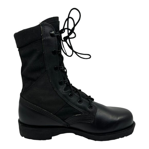 US Military BELLEVILLE Black Steel Toe Combat Boots 5.5R Oil Resistance NEW VTG. - Picture 9 of 14